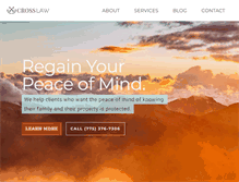 Tablet Screenshot of crosslawgroup.com
